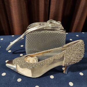 Glamorous Silver Women's Heels